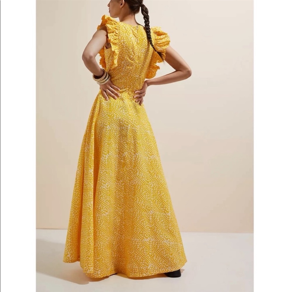 NWT Anthropologie Sika Marigold Ruffle Maxi - Picture 6 of 6